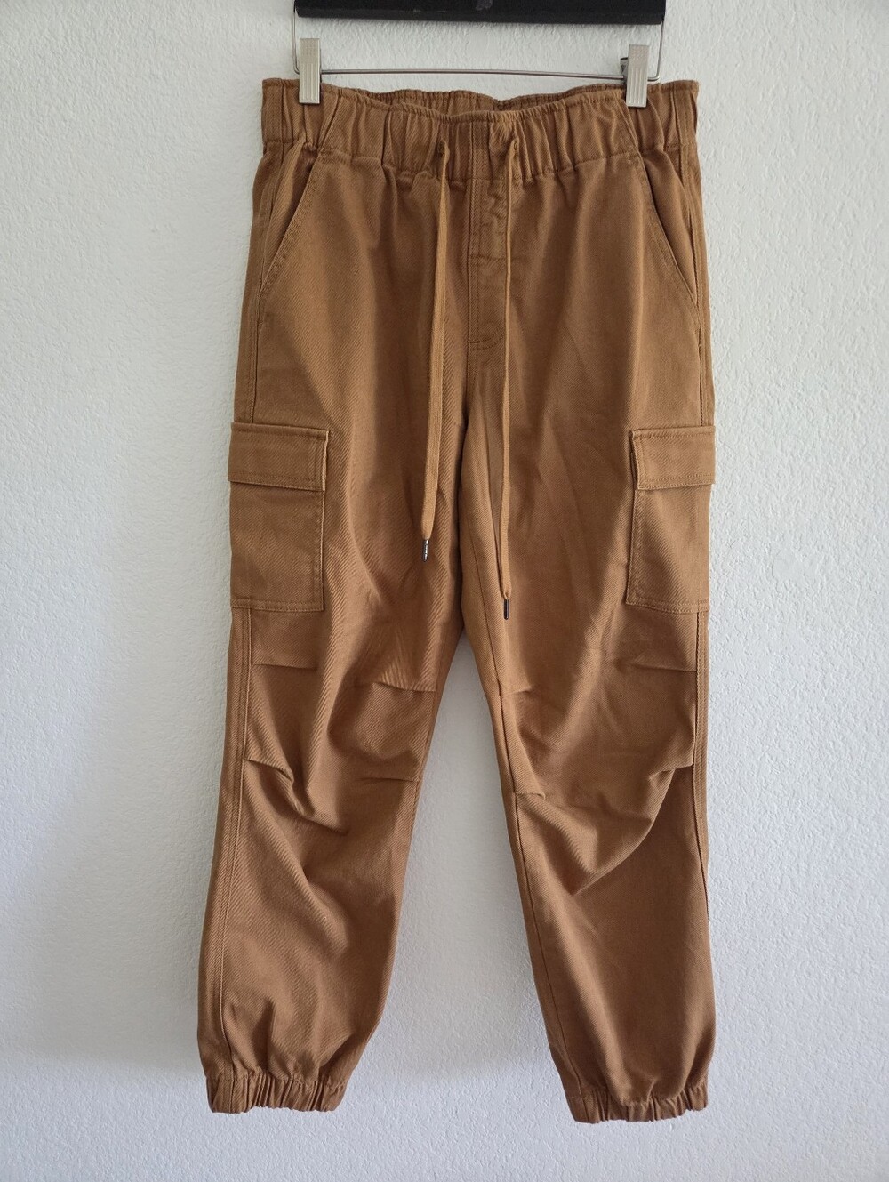 Cabi Anthropologie Jargon Jogger Nutmeg Brown Cargo Pull On Small Utility Casual